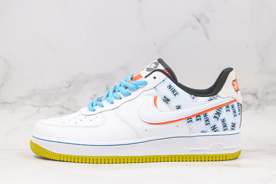 Nike Air Force 1 Low White Hyper Crimson-Bright Cactus For Sale