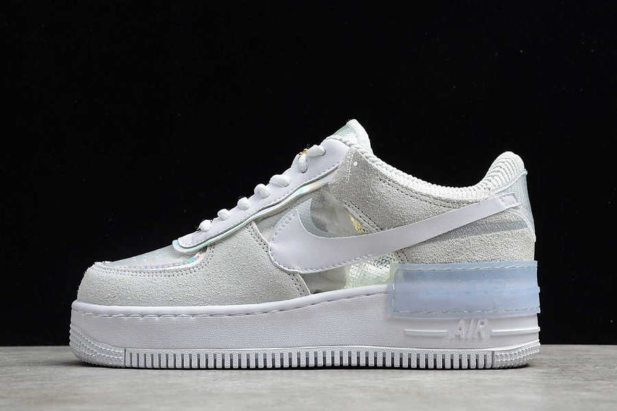 Nike WMNS Air Force 1 Shadow Iridescent Pure Platinum For Sale