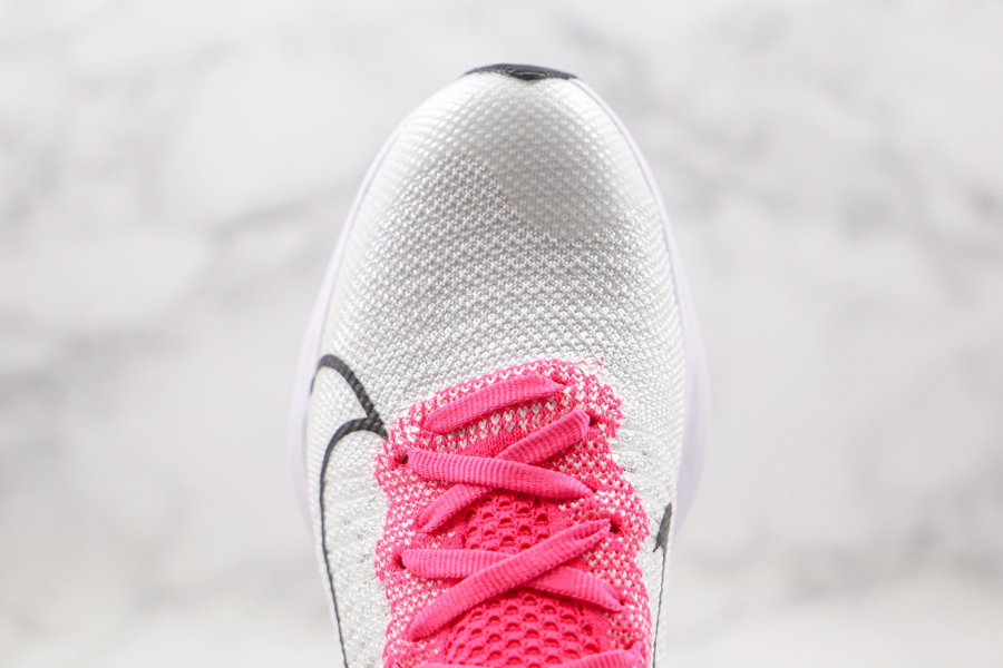 Women’s Nike Air Zoom Tempo NEXT% Flyknit White Pink Running Shoes ...