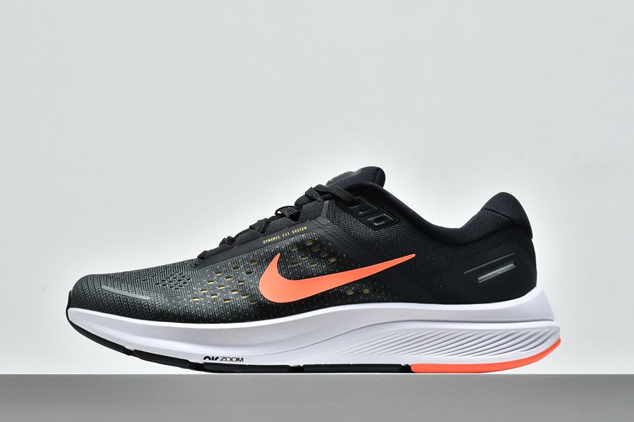 Mens Nike Air Zoom Structure 23 Anthracite Bright Mango-Black