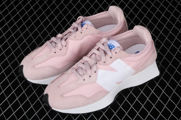 Ladies New Balance 327 Pink White