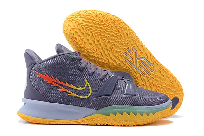 Nike Kyrie 7 Gray Yellow Basketball Shoes