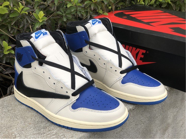 travis scott x fragment x air jordan 1 high og military blue
