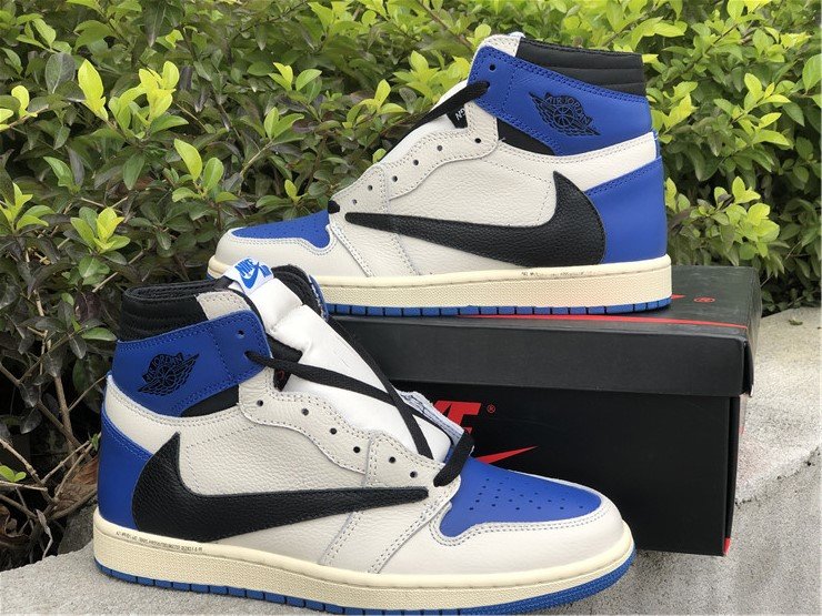 travis scott x fragment x air jordan 1 high og military blue