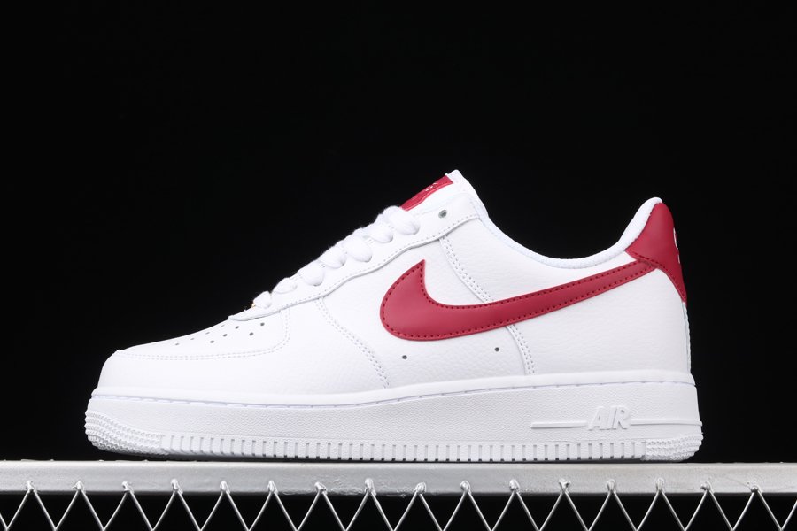 Unisex Nike Air Force 1 07 White Noble Red