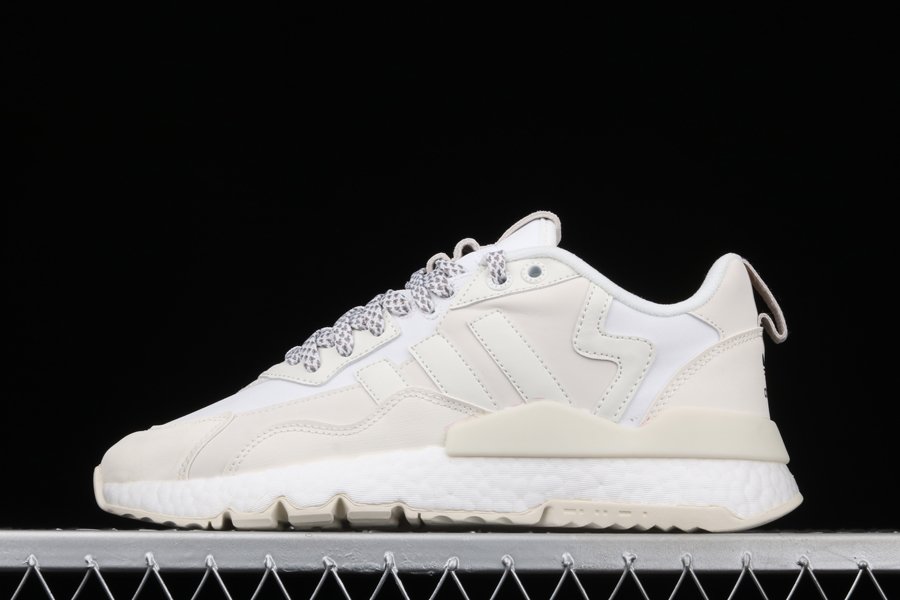 adidas Nite Jogger Winterized Crystal White With Reflective Accents