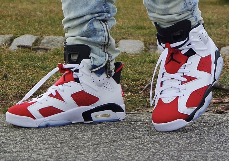 2021 Air Jordan 6 Carmine On Feet