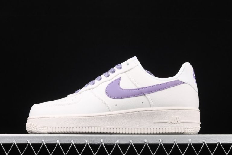 nike air force purple and white