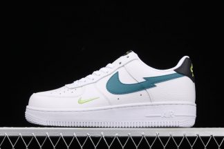 White Nike Air Force 1 Low With Lightning Bolt Swooshes DJ6894-100 On Sale