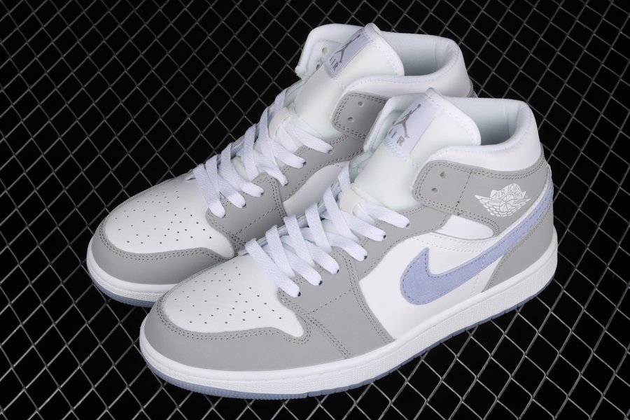 jordan 1 mid grey white