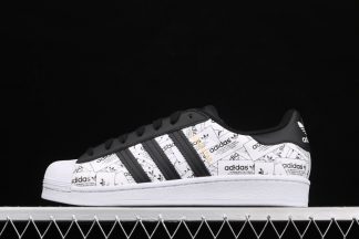adidas Superstar Label Collage Printed Whole Body White