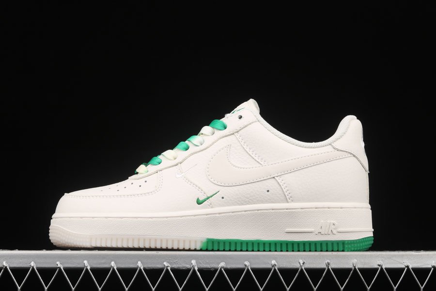 Double Mini Swooshed Nike Air Force 1 Low Sail Green