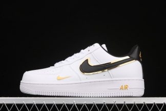 Double Swoosh Air Force 1 Low White Gold Mini Swooshes