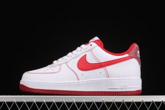 Nike Air Force 1 Low First Use White Bright Red-Burgundy