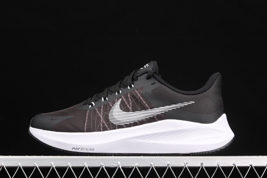 Nike Winflo 8 Black Grey White Running Shoes