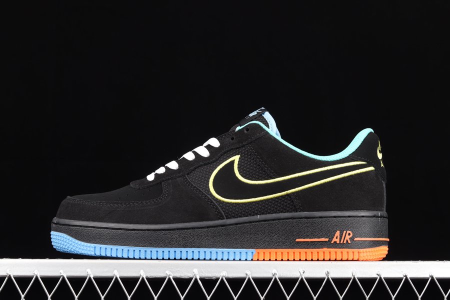 DM9051-001 Nike Air Force 1 Low Peace and Unity Black Suede