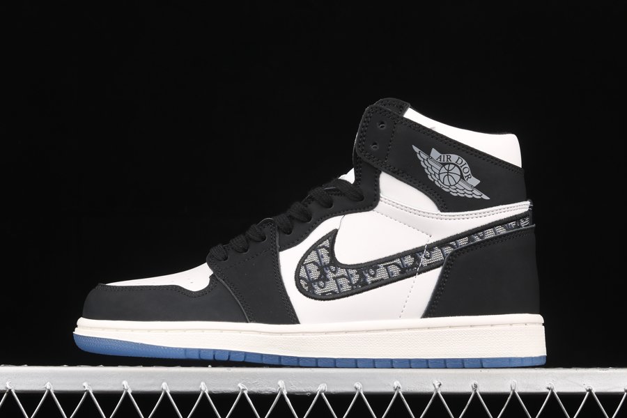 jordan 1 dior black and white