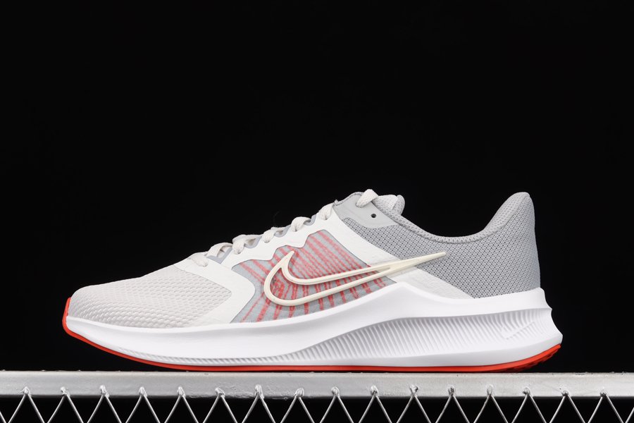 CW3411-004 Nike Downshifter 11 White Grey Red Mens Size