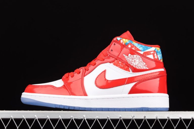 patent leather jordan 1 red