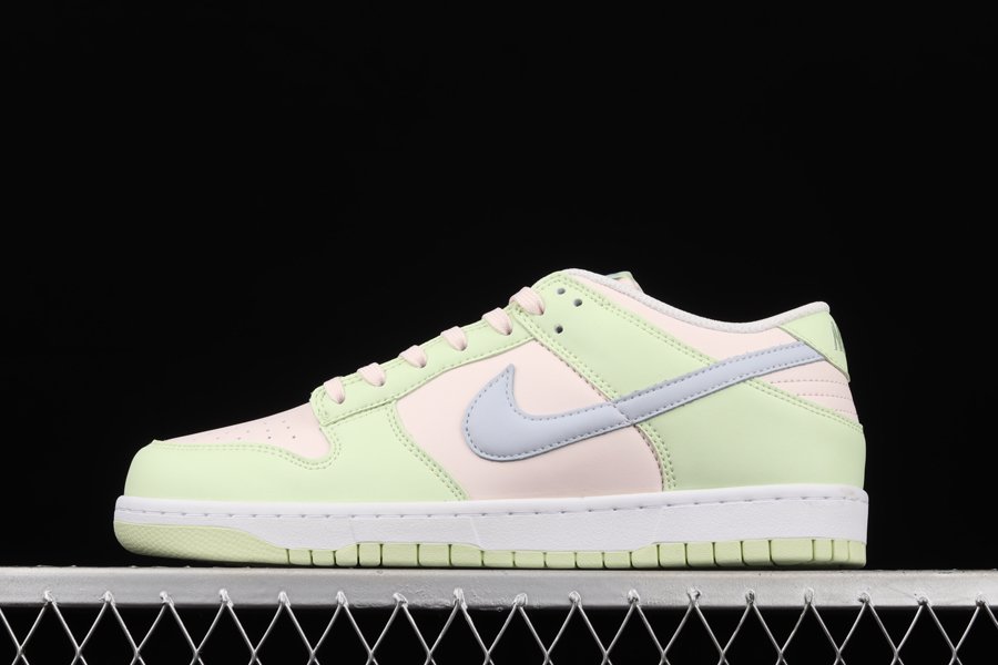 DD1503-600 Nike Dunk Low Light Soft Pink Ghost-Lime Ice-White