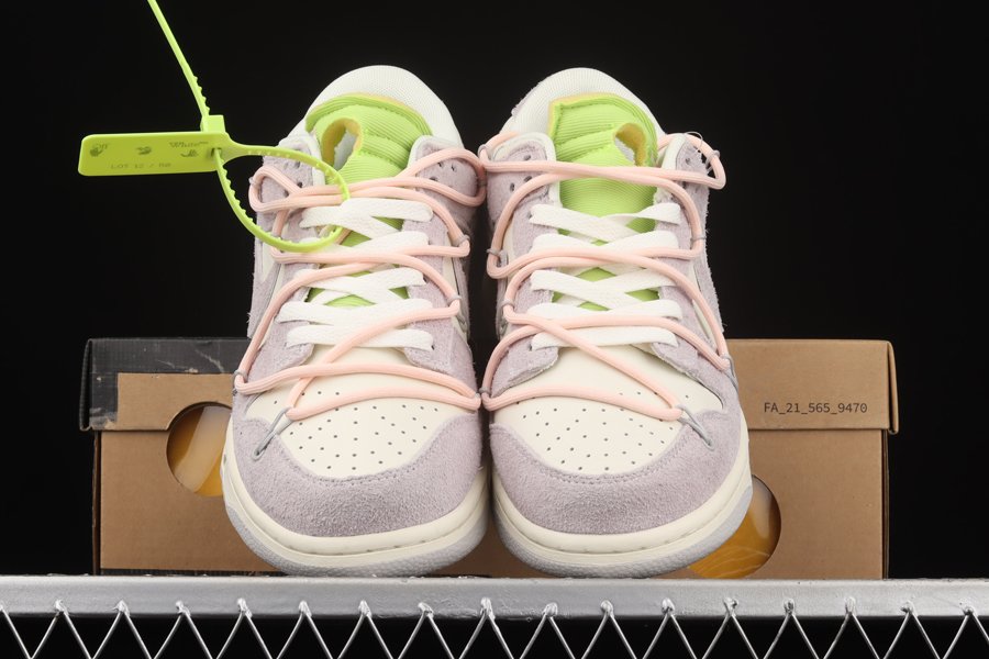 nike off white dunk low pink