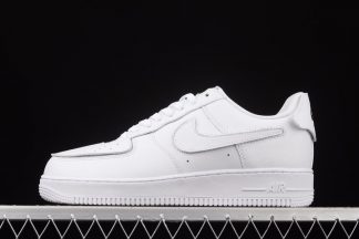 White Nike Air Force 1 Low With Fun Patches
