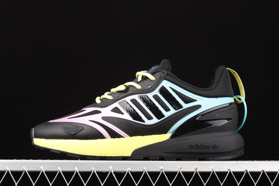 adidas ZX 2K Boost 2.0 Core Black Pulse Yellow-Sonic Ink