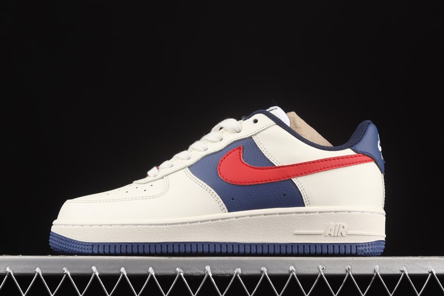 Chaussure Nike Air Force 1 Low White Obsidian Red Pas Cher