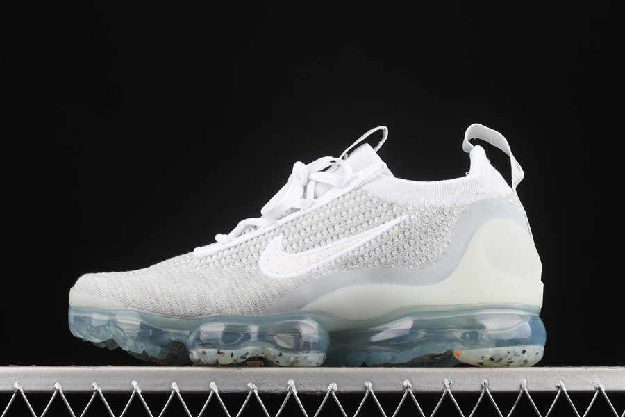 DC4112-100 Nike Air VaporMax Flyknit 2021 White Pure Platinum To Buy