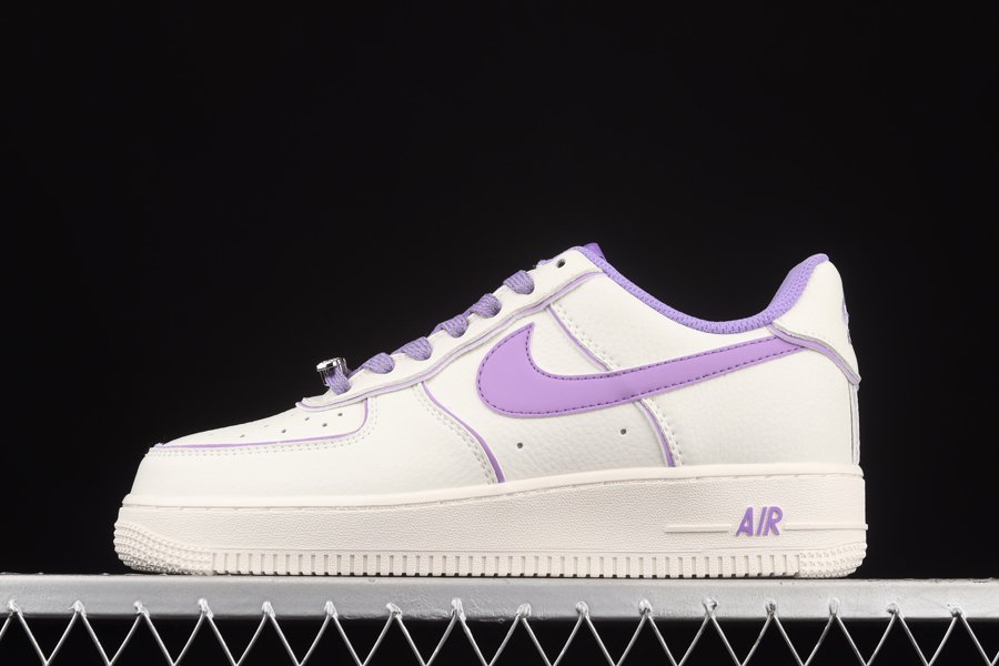 Nike Air Force 1 Low Beige Purple Schuhe für Damen günstig online kaufen