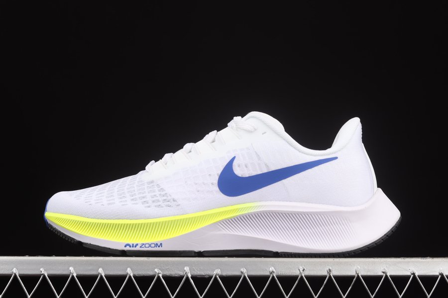 Nike Pegasus 37 White Bright Yellow-Racer Blue-Black billigt online