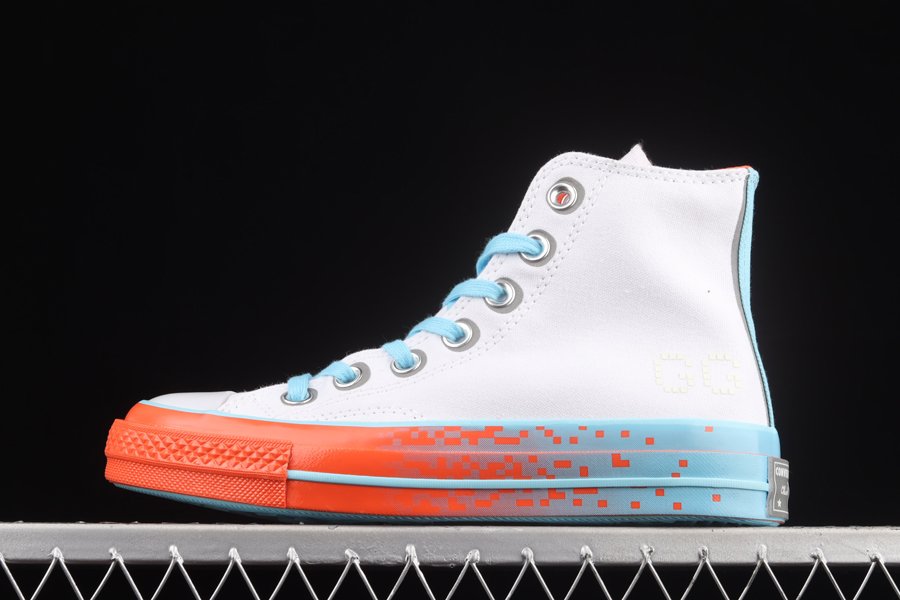 White Converse Chuck 70 Gaming Pack Color-pop Outsoles