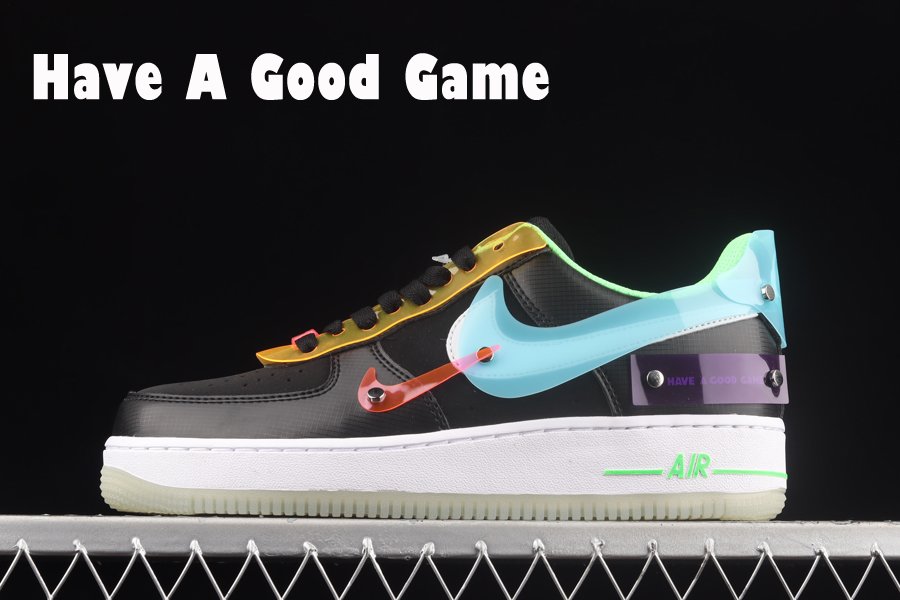 DO7085-011 Nike Air Force 1 Low Have A Good Game Black Neon Green For Sale