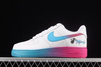 Nike Air Force 1 Low Miami White Blue Fireberry
