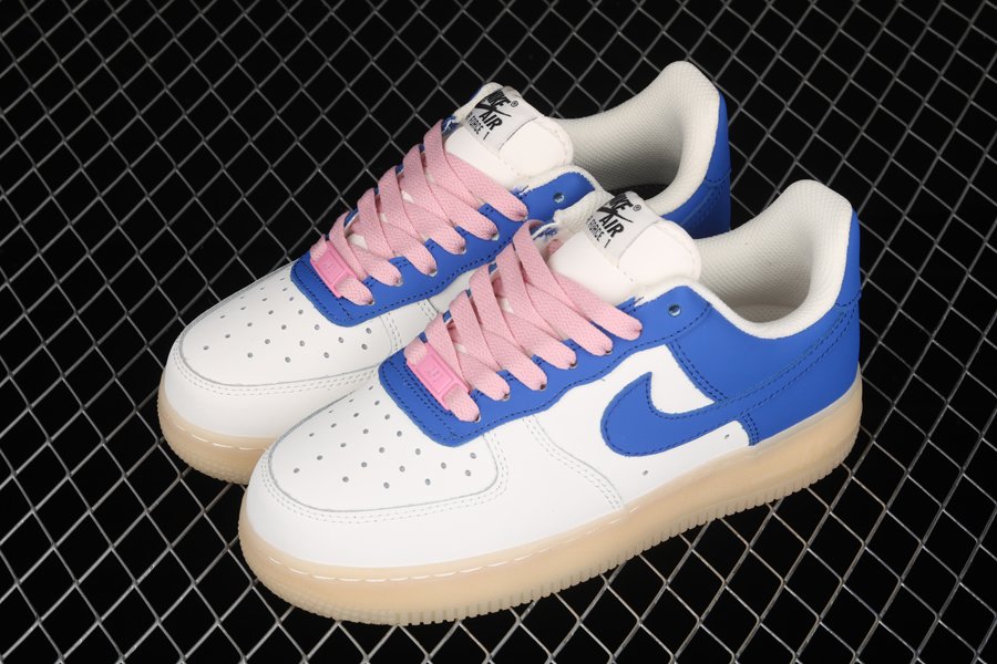 Nike Air Force 1 Low White Royal Blue Pink Clearance Sale - FavSole.com
