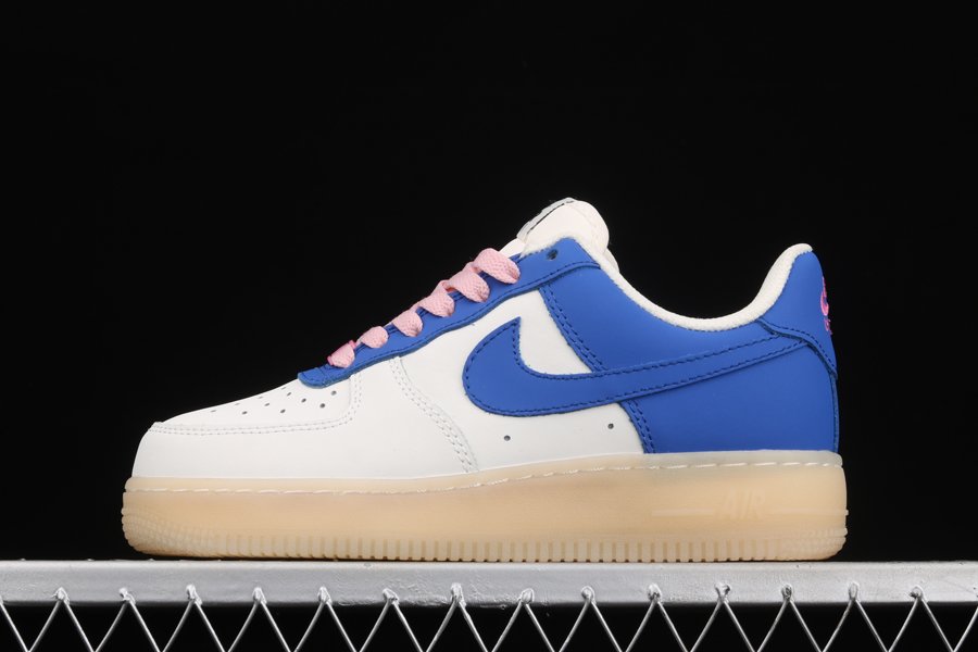 Nike Air Force 1 Low White Royal Blue Pink Clearance Sale