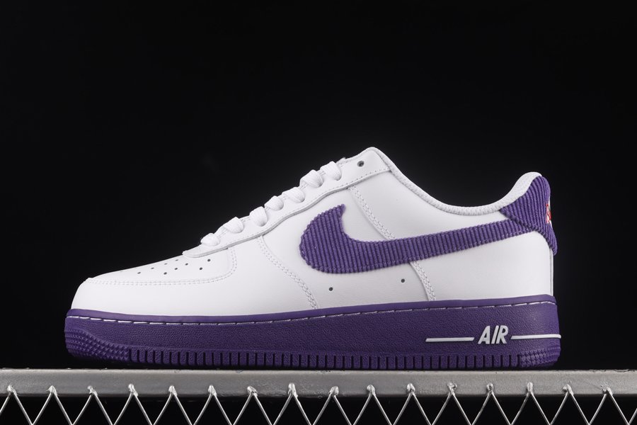 DB0264-100 Nike Air Force 1 Low Sports Specialties White Court Purple