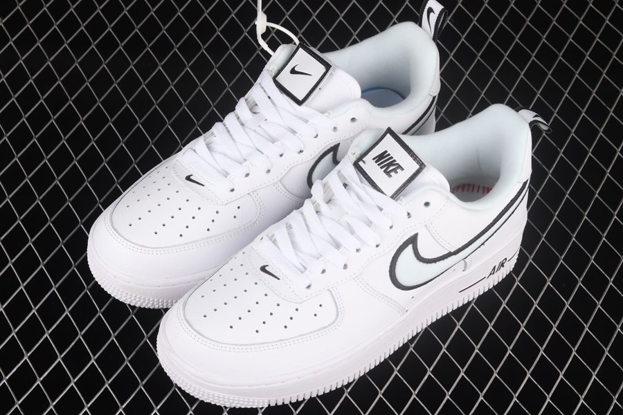 DH2472-100 Nike Air Force 1 Low With Velcro Patches and Oversized Heel ...