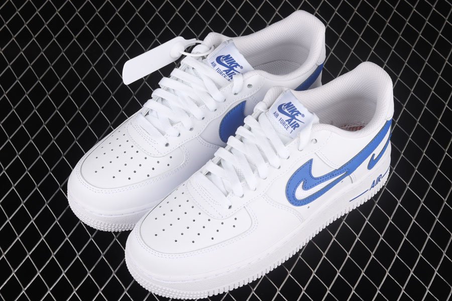 DR0143-100 Nike Air Force 1 ’07 “Game Royal” With Multiple Swoosh ...