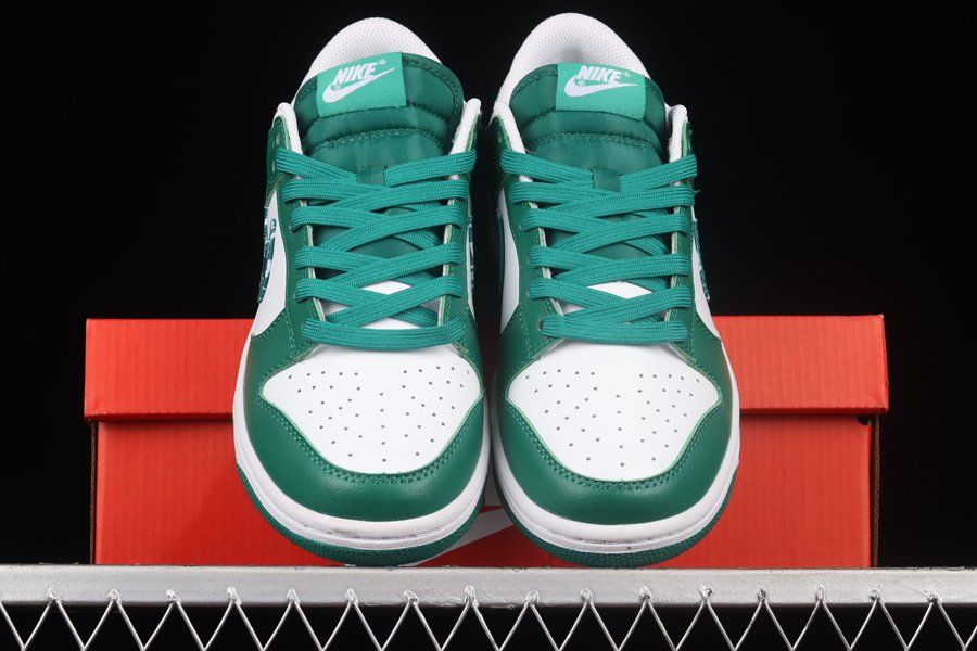 DH4401-102 Nike Dunk Low Green Paisley - FavSole.com