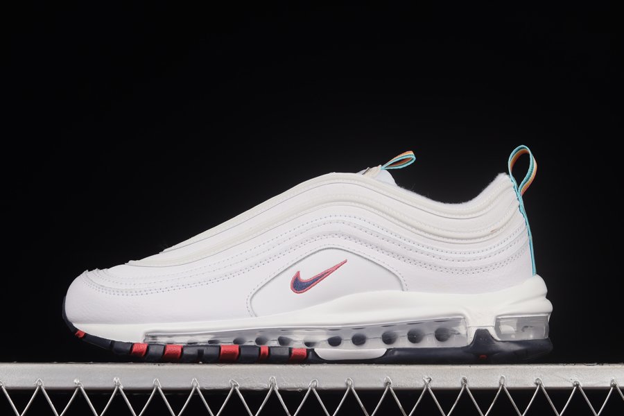 DH1592-100 Nike Air Max 97 White Multicolor Pull Tabs
