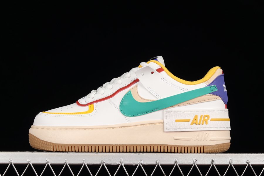 Womens Nike Air Force 1 Shadow White Multi-Color