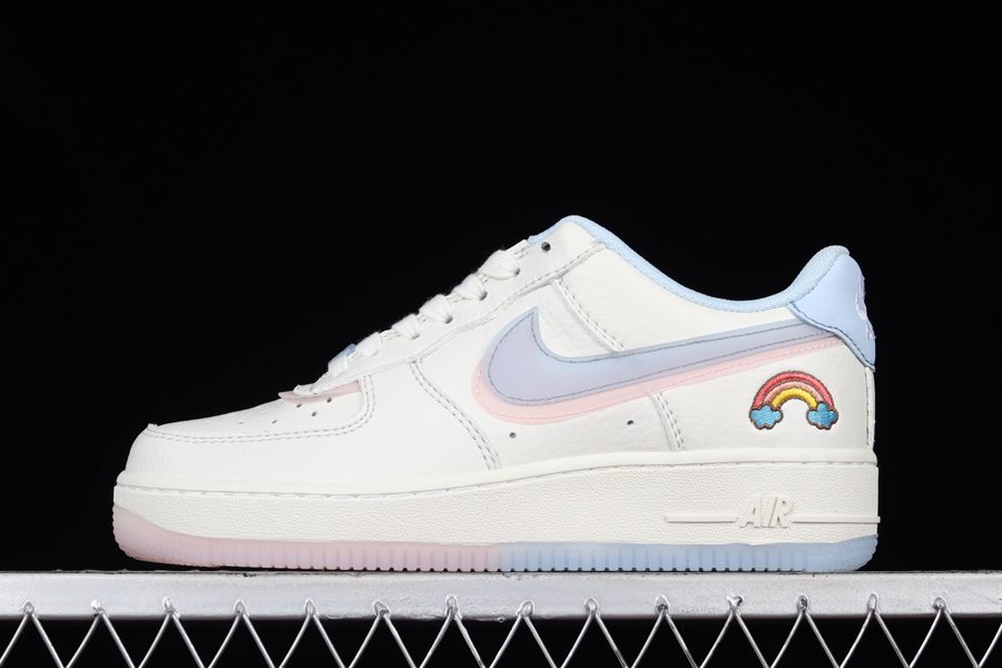CW1574-100 Nike Air Force 1 Low Double Swoosh White Blue