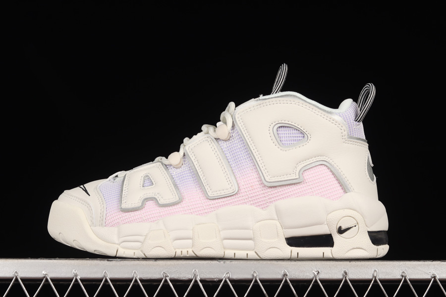 Air More Uptempo Gradient Ripstop White Pink-Purple