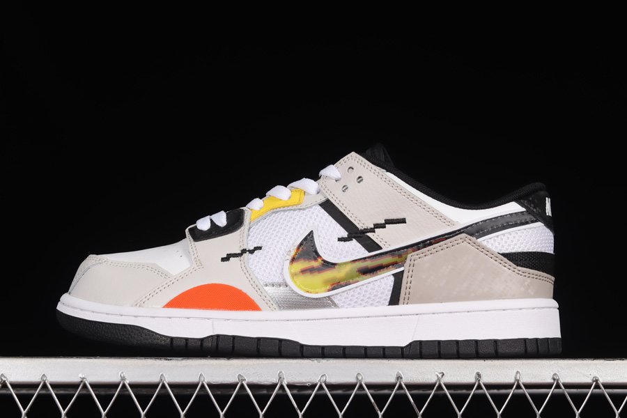 DX6058-101 Nike Dunk Low Scrap Mighty Swooshers