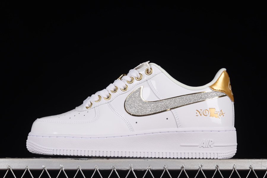 Nike Air Force 1 Low NOLA White Gold